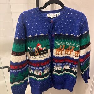 Vintage Talbots Christmas Cardigan